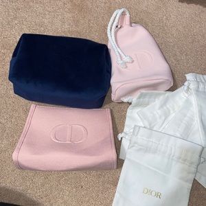 DIOR COSMETICS BAGS (SOLD AS BUNDLE ONLY)